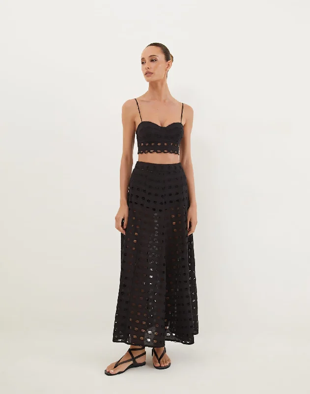 Lauren Long Skirt - Black