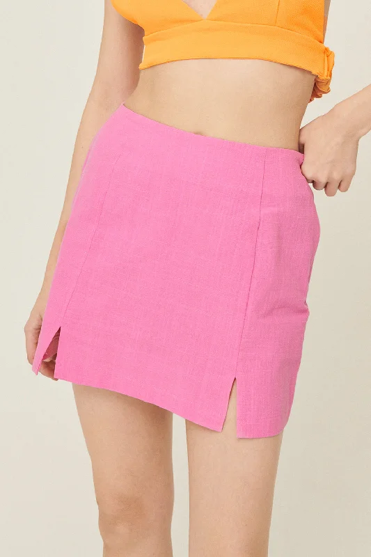 Sabrina Slit Mini Skirt