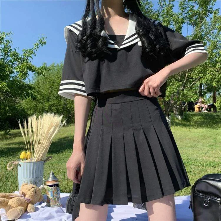 Women's Harajuku High Waisted Pleated Skirts