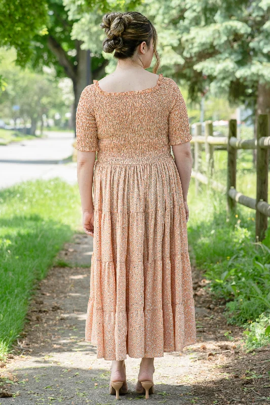 Anniston Smocked Ditsy Floral Dress