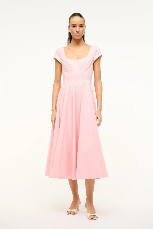 SHORT SLEEVE WELLS DRESS | PEARL PINK