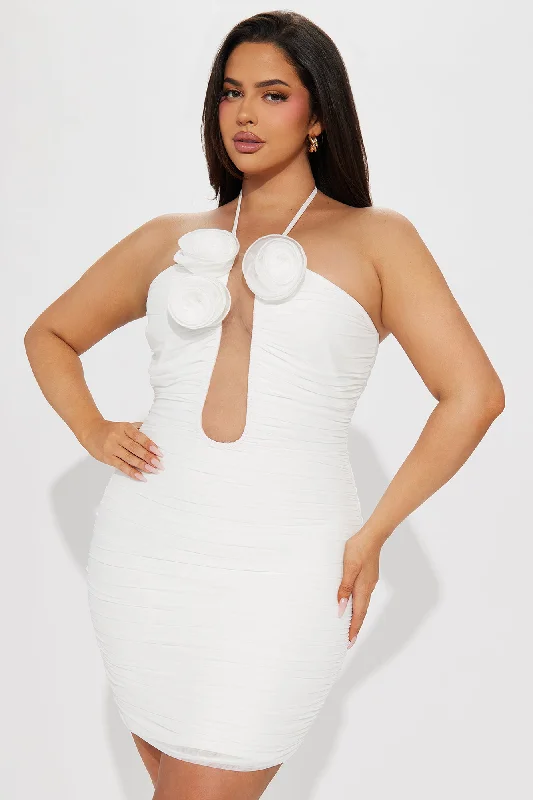 Sierra Bandage Mini Dress - White